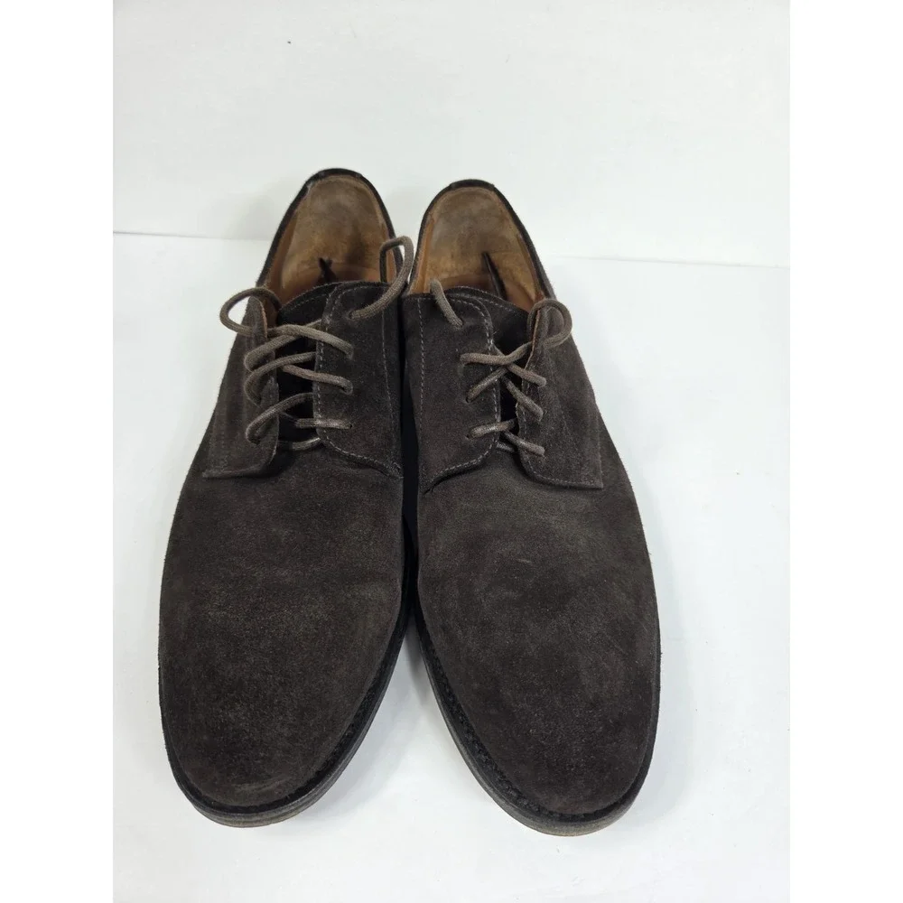 AQUATALIA Made In Italy Oxfords Brown Suede Shoes Size 8 Men